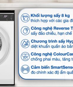 Máy sấy thông hơi Electrolux UltimateCare 8 kg EDV804H3WC